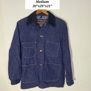 Vintage 80s/90s Blue Bell Blanket Lined Denim Men's Medium Farmer Jacket